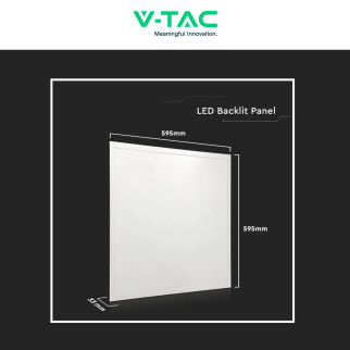 VT-60036 10 Pannelli LED Quadrati 60x60 36W SMD Driver V-Tac