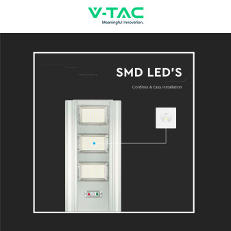 VT-30301ST Lampada Stradale 40W Pannello Solare IP65 V-Tac