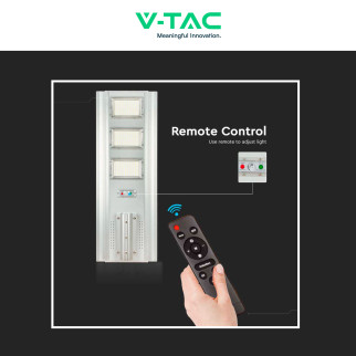 VT-40401ST Lampada Stradale 50W Pannello Solare IP65 V-Tac