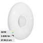 V-Tac Gallery VT-8405 Plafoniera LED Rotonda 20W/40W SMD CCT 3in1 Effetto Cielo Stellato Dimmerabile Telecomando - SKU 2114941