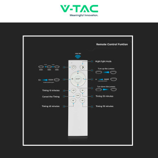 VT-8405 Plafoniera LED Tonda 40W SMD CCT 3in1 V-Tac Gallery