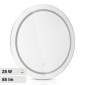V-Tac VT-8602 Lampada LED a Specchio Rotondo 25W IP44 Changing Color CCT 3in1 Touch con Sistema Anti appannamento - SKU 2140491