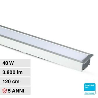 VT-7-41 Lampada LED ad incasso 40W SMD Chip Samsung V-Tac
