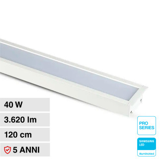 VT-7-41 Lampada LED ad Incasso 40W SMD Samsung V-Tac Pro