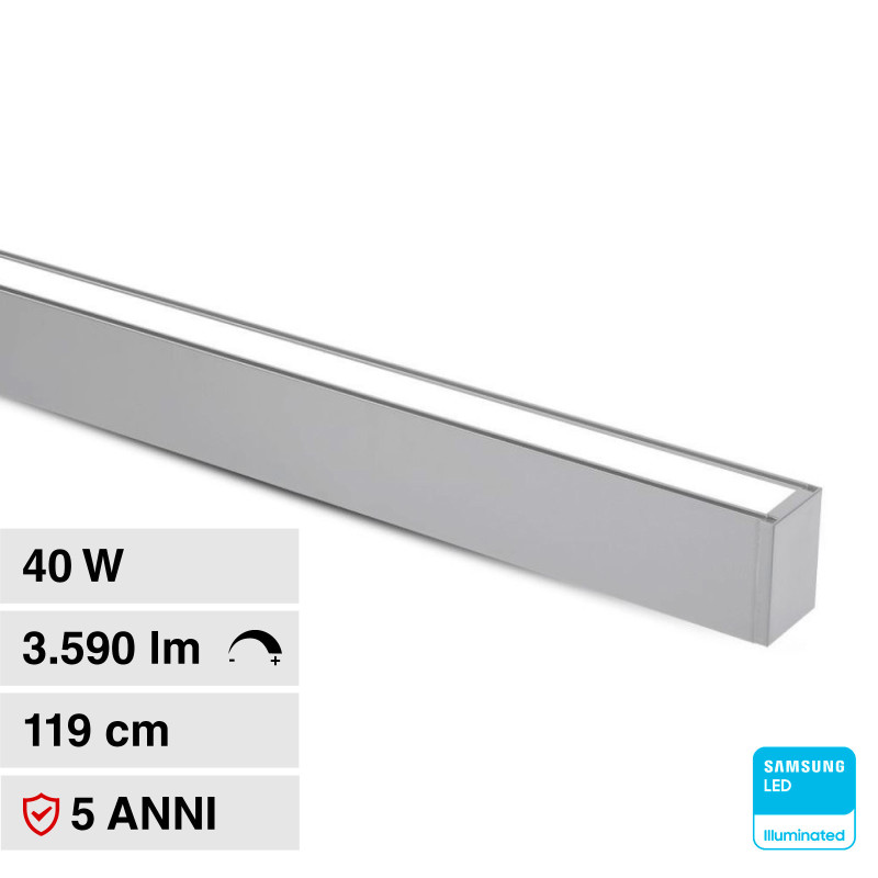 VT-7-43 Lampada LED a Sospensione 40W SMD Chip Samsung V-Tac