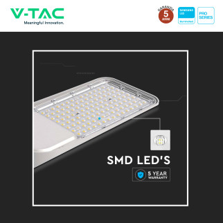 VT-139ST Lampada Stradale LED 50W IP65 SMD Samsung V-Tac Pro