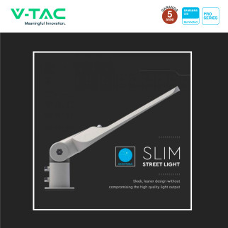 VT-139ST Lampada Stradale LED 50W IP65 SMD Samsung V-Tac Pro