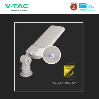 VT-139ST Lampada Stradale LED 50W IP65 SMD Samsung V-Tac Pro