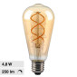 V-Tac VT-2065D Lampadina LED E27 4,8W ST64 Filament Dimmerabile Vetro Ambrato - SKU 217416