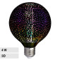 V-Tac VT-2233 Lampadina LED E27 4W Globo G125 Filament Vetro Oscurato Effetto 3D - SKU 212706