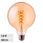 V-Tac VT-2075 Lampadina LED E27 4,8W G95 Globo Filament Vetro Ambrato - SKU 217217
