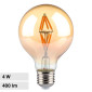 V-Tac VT-2004 Lampadina LED E27 4W G80 Globo Filament Vetro Ambrato - SKU 217148