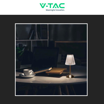 VT-1033 Lampada LED 3in1 da Tavolo 2,4W Dimmerabile Ricaricabile V-Tac