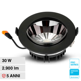 VT-2-33 Faretto LED 30W a Incasso COB Chip Samsung V-Tac Pro