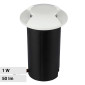 V-Tac VT-1161 Punto Luce LED SMD 1W Segnapasso da Interramento IP67 Colore Bianco - SKU 211465 / 211467