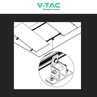 Supporto Regolabile Pannelli Solari Fotovoltaici V-Tac