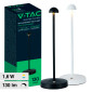 V-Tac VT-1073 Lampada LED da Tavolo 3in1 1,6W Ricaricabile Dimmerabile con Comandi Touch - SKU 10328 / 10329