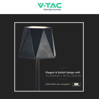 VT-1034 Lampada LED da Tavolo 3in1 1,5W Dimmerabile Touch V-Tac