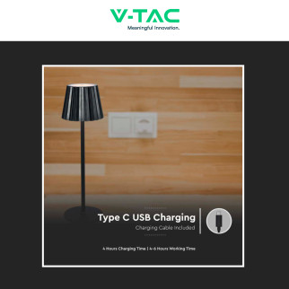 VT-1028 Lampada LED da Tavolo 3in1 1,5W Dimmerabile Touch V-Tac