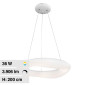 V-Tac VT-7605 Lampadario LED a Sospensione 36W SMD Changing Color CCT 3in1 Forma Rotonda Dimmerabile Telecomando - SKU 213959