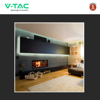 VT-8202 Profilo Piatto in Alluminio da 2m per Strisce LED V-Tac