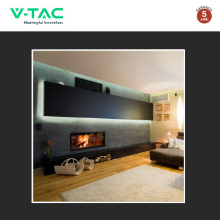 VT-8203 Profilo piatto in Alluminio da 2m per Strisce LED V-Tac