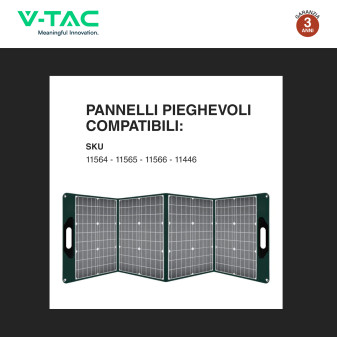 VT-1001N Accumulatore Portatile LiFePO4 1024Wh 1000W V-Tac