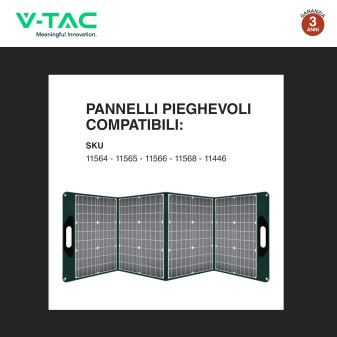 VT-2002 Accumulatore Portatile LiFePO4 2016Wh 2000W V-Tac