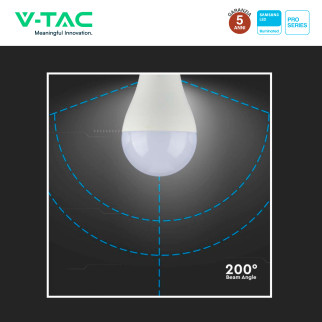 Lampadina LED E27 15W Goccia A65 SMD Chip Samsung V-Tac Pro
