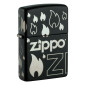 Zippo Premium Accendino a Benzina Ricaricabile ed Antivento con Fantasia Zippo Design - mod. 48908