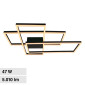 V-Tac VT-7926 Plafoniera LED SMD Design Rettangolare 47W Dimmerabile Colore Nero - SKU 15347
