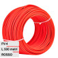 V-Tac Cavo FV-4 di Collegamento per Pannelli Solari Fotovoltaici Colore Rosso - Bobina da 500 metri - SKU 11807