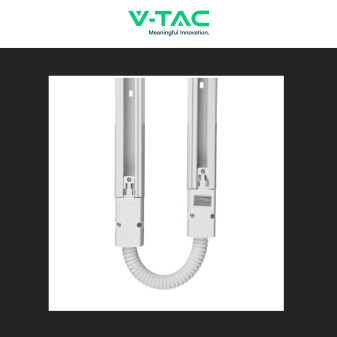 Connettore Flessibile a 4 Poli Colore Bianco per Track Light V-Tac