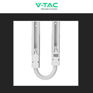 Connettore Flessibile a 4 Poli Colore Bianco per Track Light V-Tac