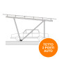 V-Tac Kit Pensilina in Metallo da 2 Posti Auto per Montaggio di 15 Pannelli Solari Fotovoltaici - SKU 22008