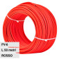 V-Tac Cavo FV-6 di Collegamento per Pannelli Solari Fotovoltaici Colore Rosso - Bobina da 50 metri - SKU 11829