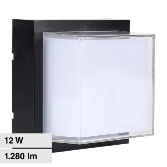 VT-828 Lampada LED da Muro 12W SMD Applique Nera IP65 V-Tac
