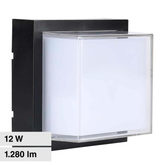 VT-828 Lampada LED da Muro 12W SMD Applique Nera IP65 V-Tac