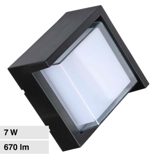 VT-831 Lampada LED da Muro 7W SMD Applique Nera IP65 V-Tac