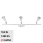V-Tac VT-813 Lampada LED da Parete 13,5W SMD Wall Light Colore Bianco Applique con Teste Orientabili - SKU 218270 / 218272