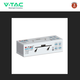 VT-810 Lampada LED Parete 9W SMD Colore Bianco V-Tac