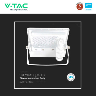 VT-118S Faro LED 10W SMD Chip Samsung con Sensore IP65 V-Tac