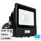 V-Tac VT-118S Faro LED Floodlight 10W SMD IP65 Chip Samsung Sensore di Movimento e Crepuscolare Nero - SKU 20256 / 20257 / 20258