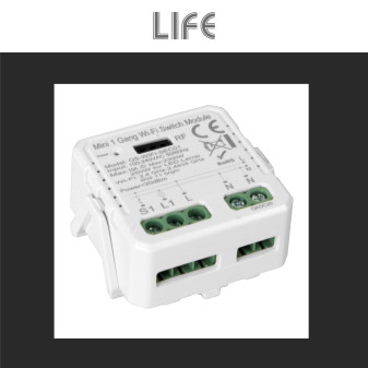 Modulo Relè Smart 1CH ricevitore Interruttore Wi-Fi 2.4 GHz Smart Life