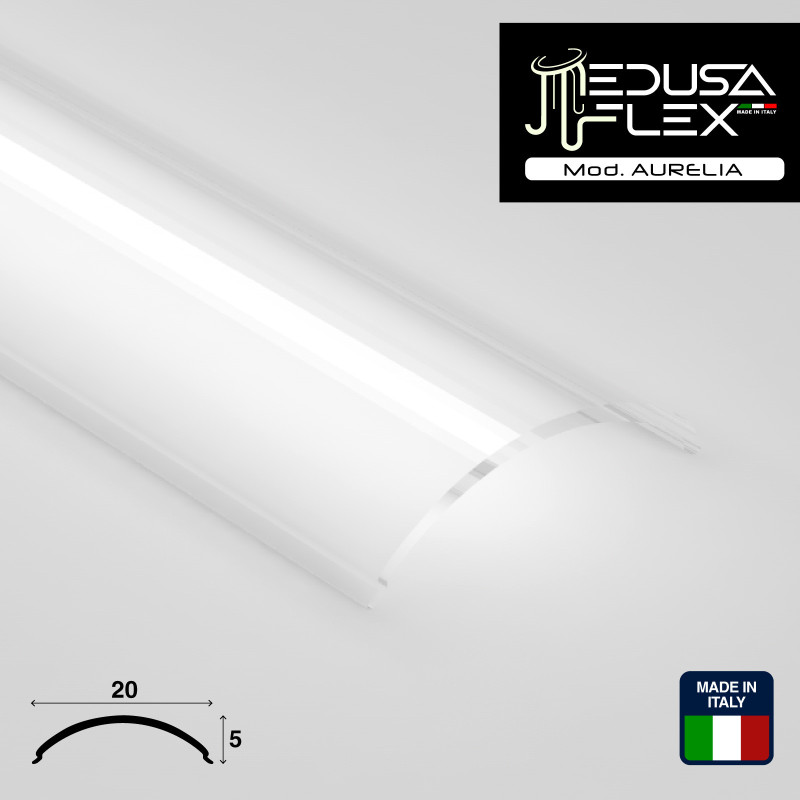Medusaflex Aurelia Copertura Angolare Trasparente per Profilo