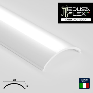 Medusaflex Aurelia Copertura Angolare Milky per Profilo in Alluminio