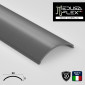 MedusaFlex Copertura Angolare Grigio Fumé in Policarbonato per Profilo in Alluminio Strisce LED Lunghezza 2 metri - mod. Aurelia