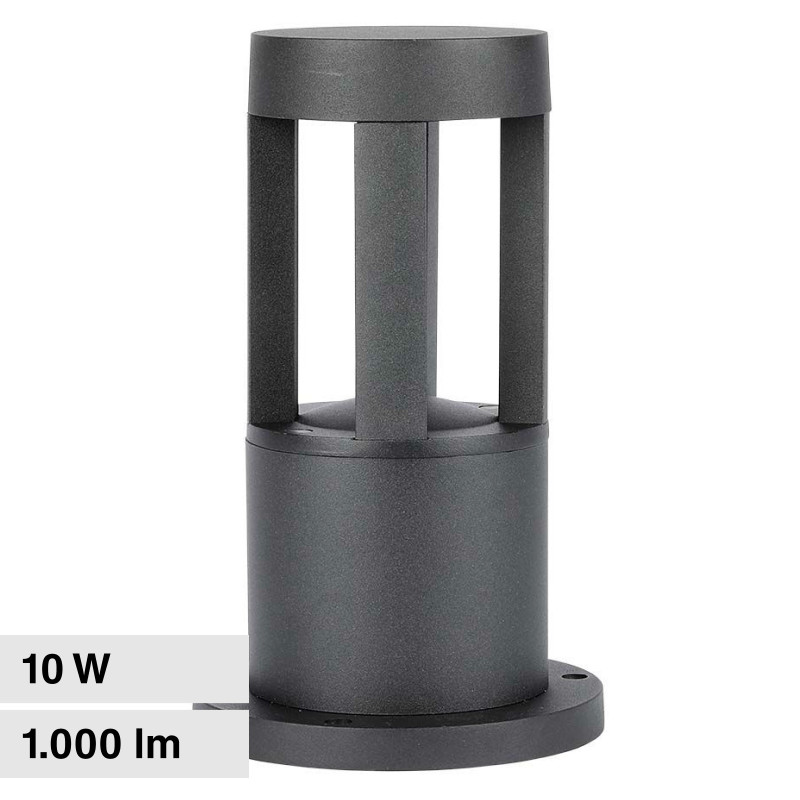 VT-830 Lampada LED Giardino 10W COB CREE Nera IP65 V-Tac