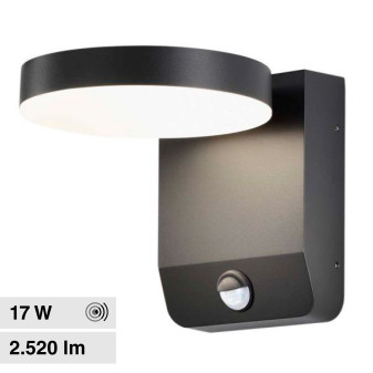 VT-11020S Lampada LED da Muro 17W IP65 Sensore PIR V-Tac