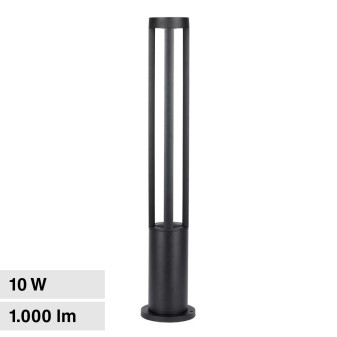 VT-820 Lampada LED Giardino 10W COB CREE Nera IP65 V-Tac